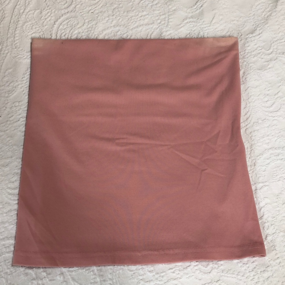 light pink tube top